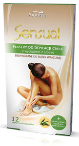 Joanna Sensual Hair Removal Strips Aloe 12 Pack