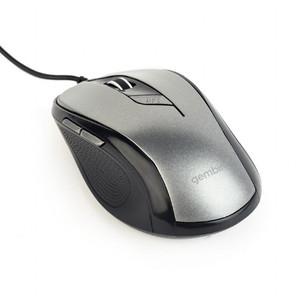 Gembird Optical Wired Mouse, black/spacegrey
