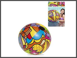 Bestway Inflatable Beach Ball Pop 91cm, assorted patterns, 3+