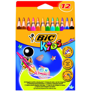 BIC Coloured Pencil Crayons Kids Evolution Ecolutions 12pcs