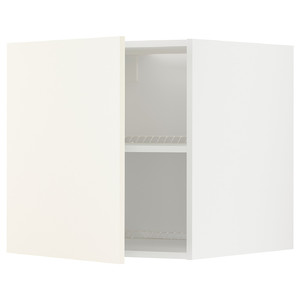 METOD Top cabinet for fridge/freezer, white/Vallstena white, 60x60 cm