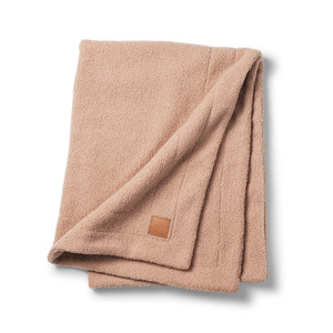 Elodie Details Pearl Velvet Blanket Pink Bouclé