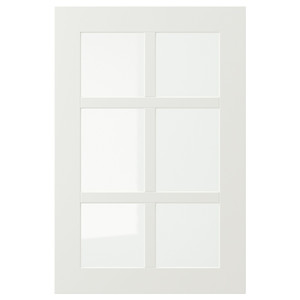 STENSUND Glass door, white, 40x60 cm