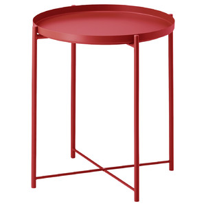 GLADOM Tray table, red, 45x53 cm