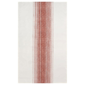 TAGGSIMPA Tablecloth, white/red, 145x240 cm