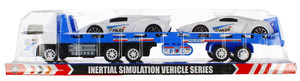 Police Car Transporter with 2 Vehicles 3+