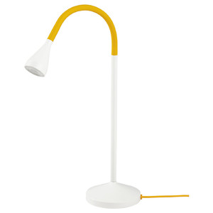 NÄVLINGE LED desk lamp, yellow/white