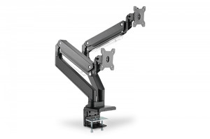Digitus Dual Monitor Mount with Gas Spring and Clamp Mount 15-35"