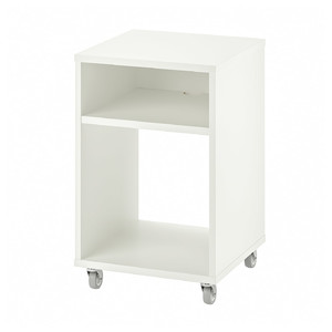VIHALS Bedside table, white, 37x37 cm