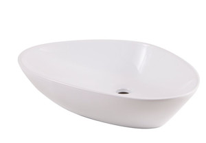 Ceramic Countertop Basin GoodHome Kotra 58x38cm, white