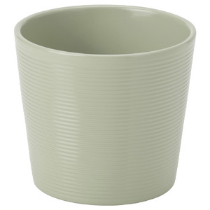 BROKSPIREA Plant pot, light green, 9 cm