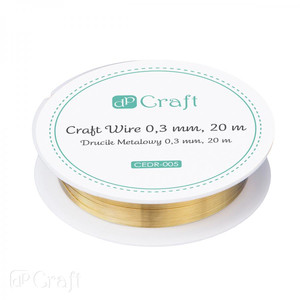 Craft Wire 0.3mm 20m, gold