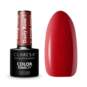 CLARESA UV/LED Color Gel Polish Dusty Rose 3 5g