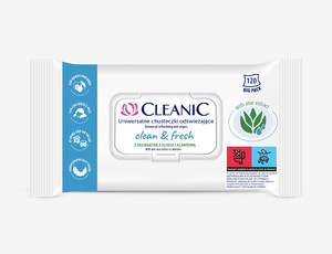 Cleanic Universal Refreshing Wet Wipes Clean & Fresh 120-pack