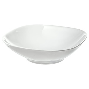 VÄRDERA Deep plate/bowl, white, 20x20 cm