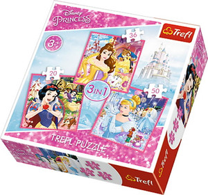 Trefl Children's Puzzle Disney Princess 3in1 3+