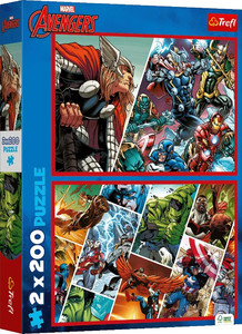 Trefl Children's Puzzle Marvel Avengers 2x 200 7+