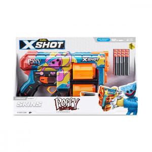 ZURU X-Shot Launcher Skins Dread 12 Darts Kissy 8+