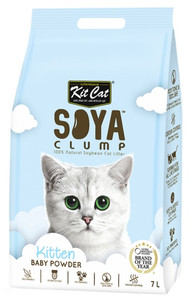 Kit Cat Cat Litter 100% Natural Biodegradable ECO Soya Clump Baby Powder 7L