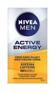 NIVEA MEN Moisturizing Face Cream Active Energy 100% Natural 50ml