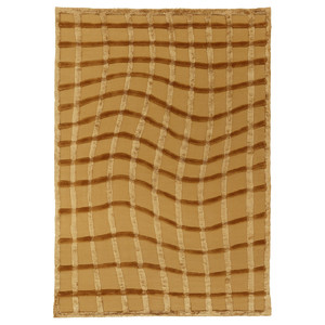 SKUGGSVINGEL Rug, flatwoven, yellow/handmade, 170x240 cm