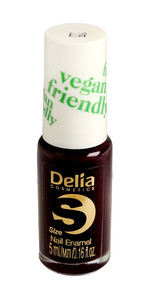 Delia Cosmetics Vegan Friendly Nail Enamel no. 225 Black Berry  5ml