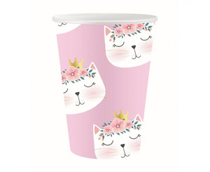 Party Paper Cup 250ml 6pcs Kitten