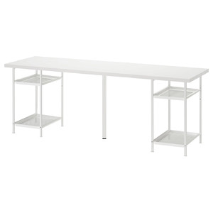 LAGKAPTEN / SPÄND Desk, white, 200x60 cm