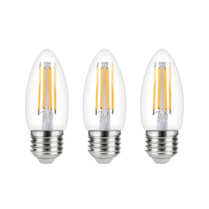 Diall LED Bulb Filament C35 E27 470 lm 2700 K 3-pack