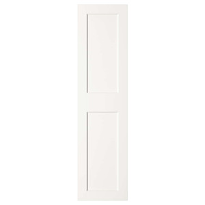 GRIMO  Door with hinges, white, 50x195 cm