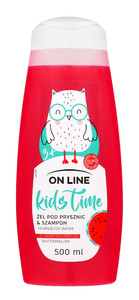 On Line Kids Time Hand & Body Wash Watermelon 3+ 93% Natural 500ml