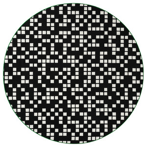 BRÄNNBOLL Gaming rug, black, 195 cm