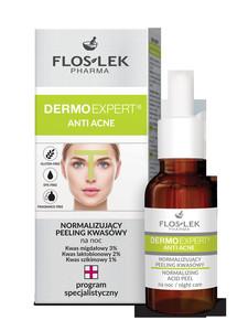 Floslek Pharma Dermo Expert Anti Acne Normalising Acid Night Peel 30ml
