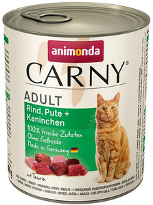 Animonda Carny Adult Cat Food Beef, Turkey & Rabbit 800g