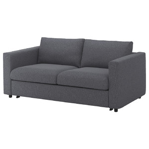 VIMLE 2-seat sofa-bed, Gunnared medium grey