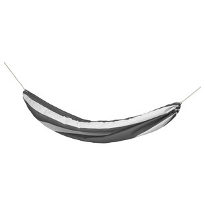 HAMNÖN Hammock, anthracite/white, 150x265 cm