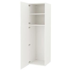 ENHET High cb with 2 doors, white, 60x62x210 cm