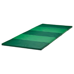 PLUFSIG Folding gym mat, green, 78x185 cm
