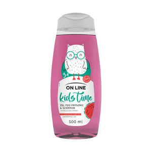 On Line Kids Time Hand & Body Wash Watermelon 3+ 93% Natural 500ml