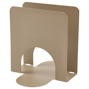 SKOGSRÖR Napkin holder, light grey-brown, 13x12 cm