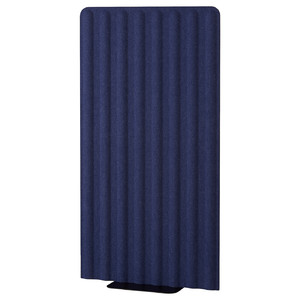 EILIF Screen, freestanding, blue/black, 80x150 cm