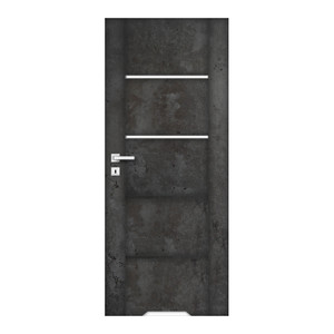 Internal Door, Undercut, Bolzano 70, right, dark concrete