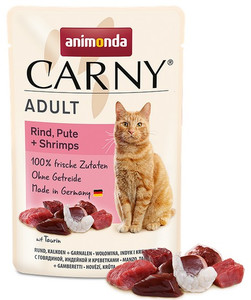 Animonda Carny Adult Cat Food Beef, Turkey & Shrimps 85g