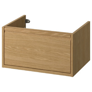 ÄNGSJÖN Wash-stand with drawer, oak effect, 60x48x33 cm