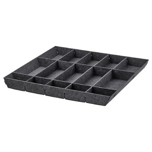 UPPDATERA Adjustable organiser for drawer, grey, 60 cm