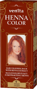 VENITA Henna Color Herbal Hair Colouring Balm - 6 Titian