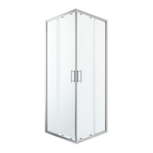 GoodHome Shower Enclosure Beloya 80x80x195cm, chrome/transparent