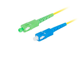 Lanberg Fiber Optic Patchcord Sm Sc/Apc-Sc/Upc Simplex 3.0mm 1m, yellow