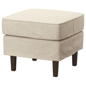 ROCKSJÖN Footstool, Kilanda light beige