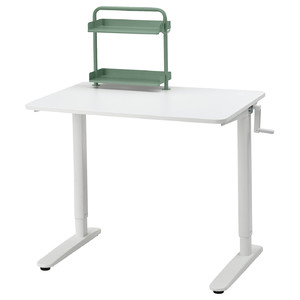 RELATERA Desk combination sit/stand, white, 90x60 cm